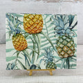 Stoffbezogenes Klemmbrett als Ordner 23x17 cm - Ananas Notizblock Kreativ Werkstatt 24 